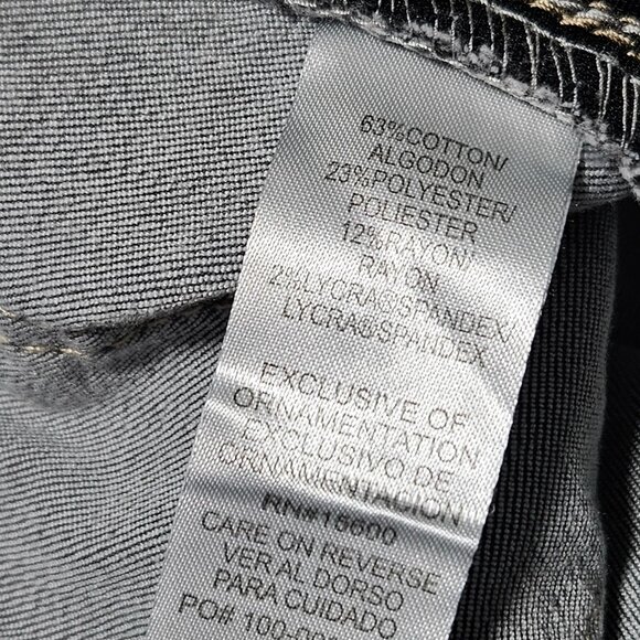 Democracy Ab Technology Jeans Womens Size 6 Skinny Mid Rise Gray Denim Pants - Picture 5 of 5